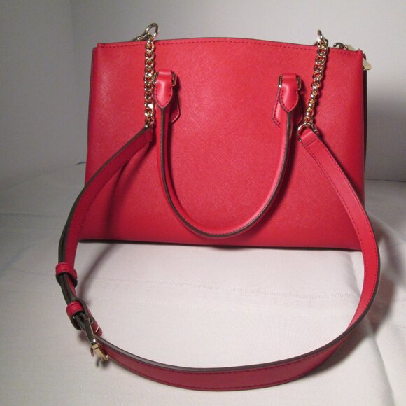 🔥Michael Kors® Ruby Medium Satchel Crimson - Picture 6 of 10